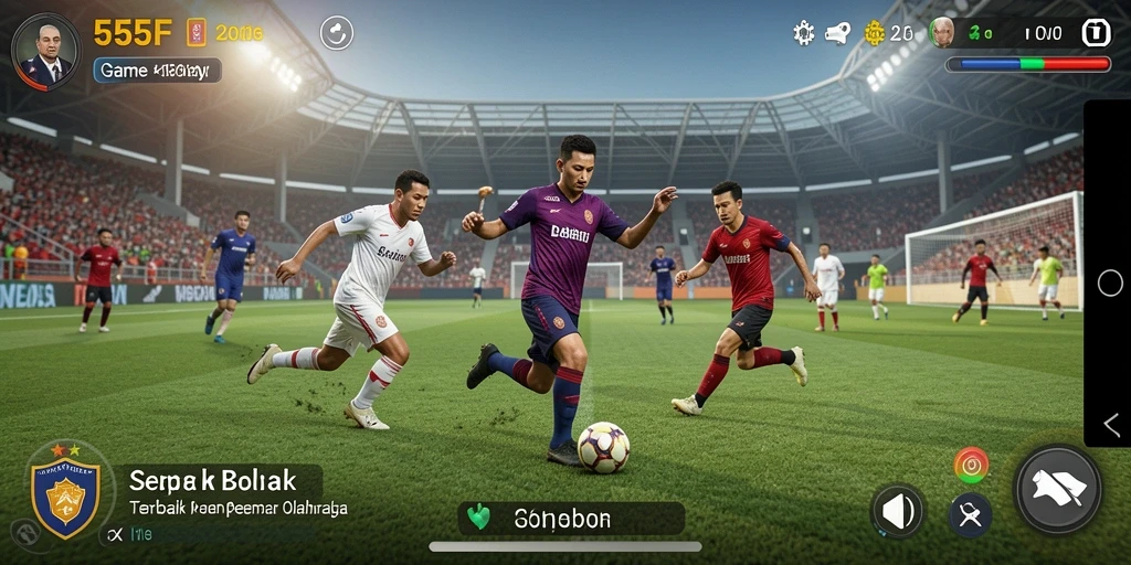 Screenshot dari gameplay epik dalam 555F.