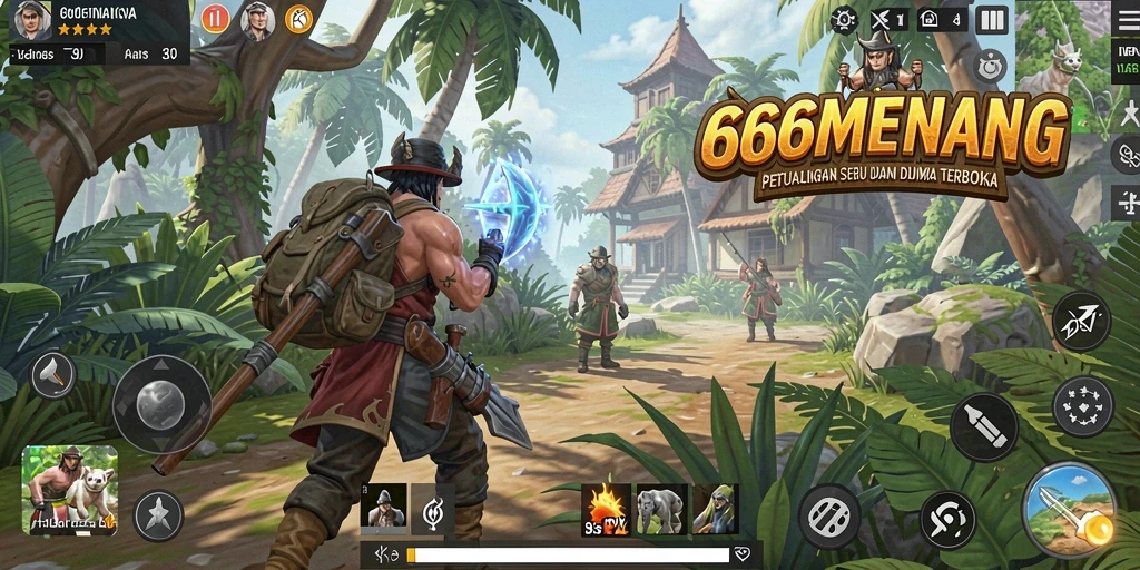 Screenshot gameplay menampilkan eksplorasi dunia Open World yang luas.