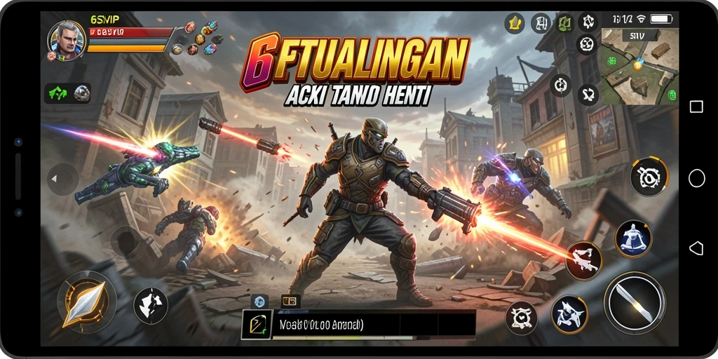 Tampilan gameplay 6SVIP yang penuh aksi seru.
