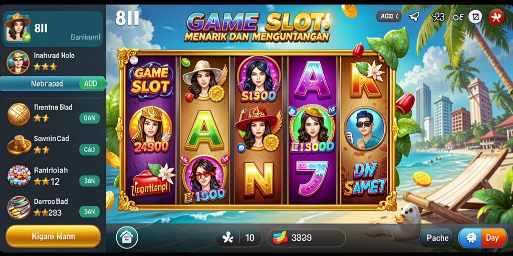 Screenshot utama 8II menampilkan gameplay seru di mesin Slot.