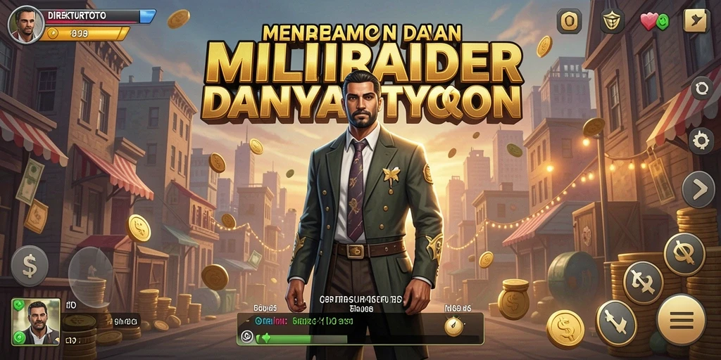Tampilan gameplay yang penuh warna dan strategi dalam DIREKTURTOTO.