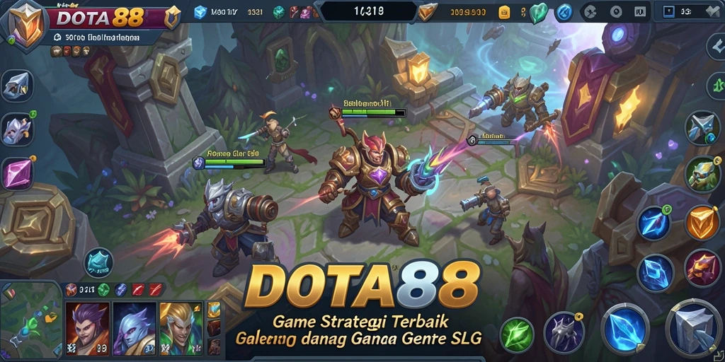 Tampilan menarik gameplay DOTA88 dengan strategi pertempuran mendebarkan.