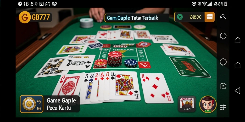 Screenshot GB777 menampilkan keseruan gameplay Gaple yang menarik.