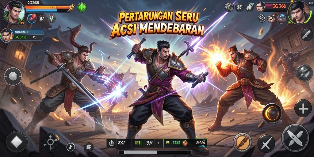 Tampilan gameplay GG368 yang memukau dalam aksi mendebarkan.