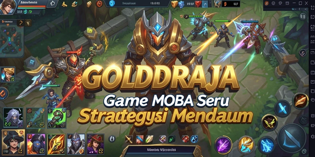 Tampilan dinamis dari gameplay MOBA yang penuh aksi.