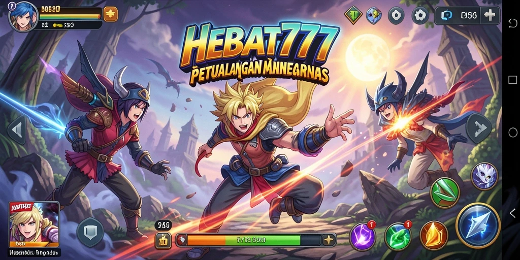 Tampilan gameplay menarik dari HEBAT777 yang menampilkan petualangan seru.
