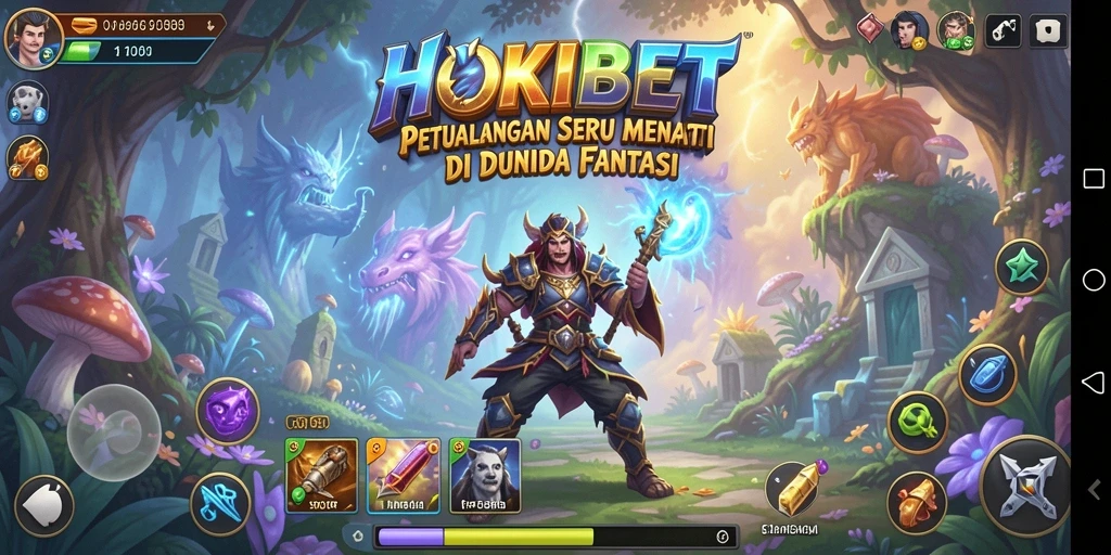 Screenshot HOKIBET menampilkan gameplay seru di dunia fantasi.