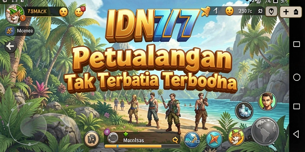Tangkapan layar menunjukkan aksi seru di dunia terbuka IDN777.