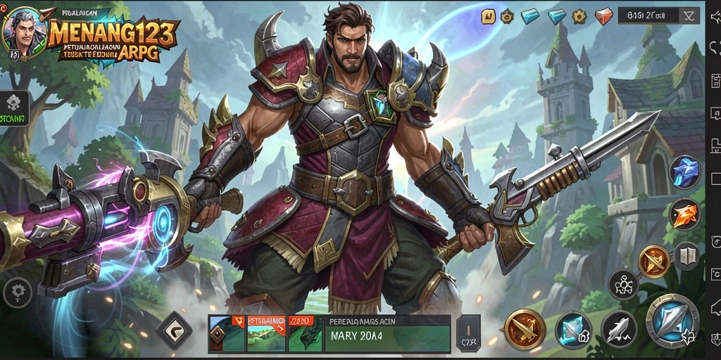 Tampilan menakjubkan dari gameplay pertarungan MENANG123.