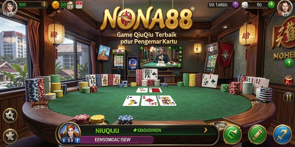 Tampilan gameplay QiuQiu di NONA88 yang menarik dan interaktif.