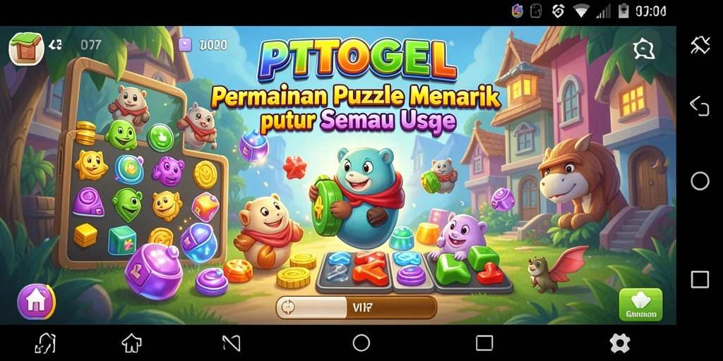 Screenshot gameplay PTTOGEL menampilkan tantangan Puzzle yang seru.