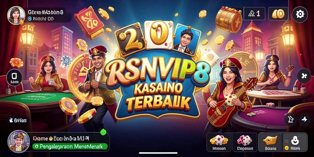 Tampilan gameplay menarik dari RSNVIP8 dengan suasana kasino nyata.