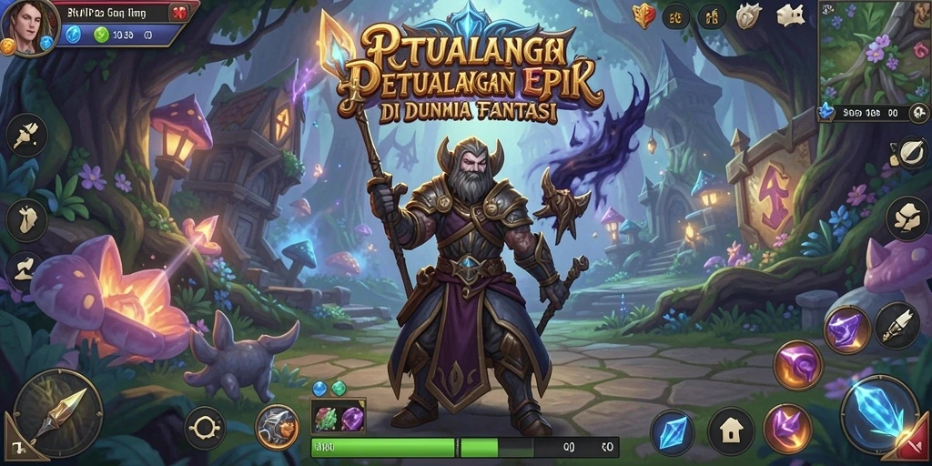 Tangkapan layar utama RVIP2 menunjukkan aksi pertarungan karakter dalam dunia RPG.