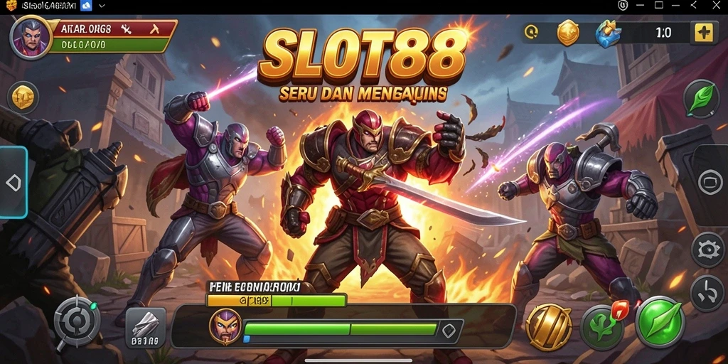 Gameplay SLOT88 yang seru dengan pertarungan mendebarkan.