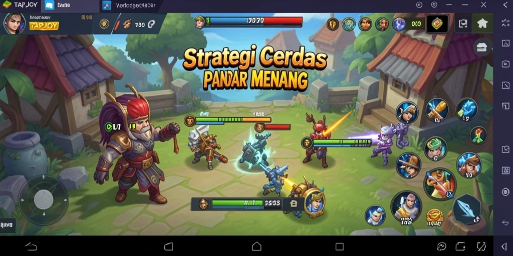 Tampilan gameplay TAPJOY yang menantang dengan berbagai strategi.