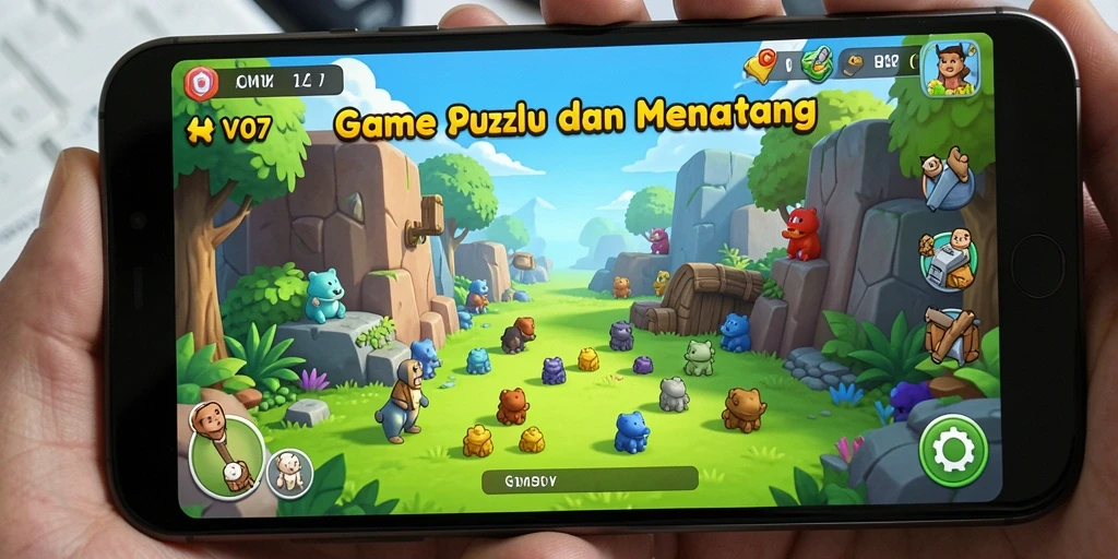 Tampilan gameplay V07 yang menarik dan penuh warna.
