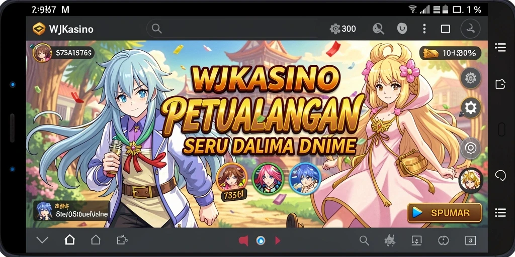 Gameplay seru WJKASINO dengan karakter anime yang menarik.